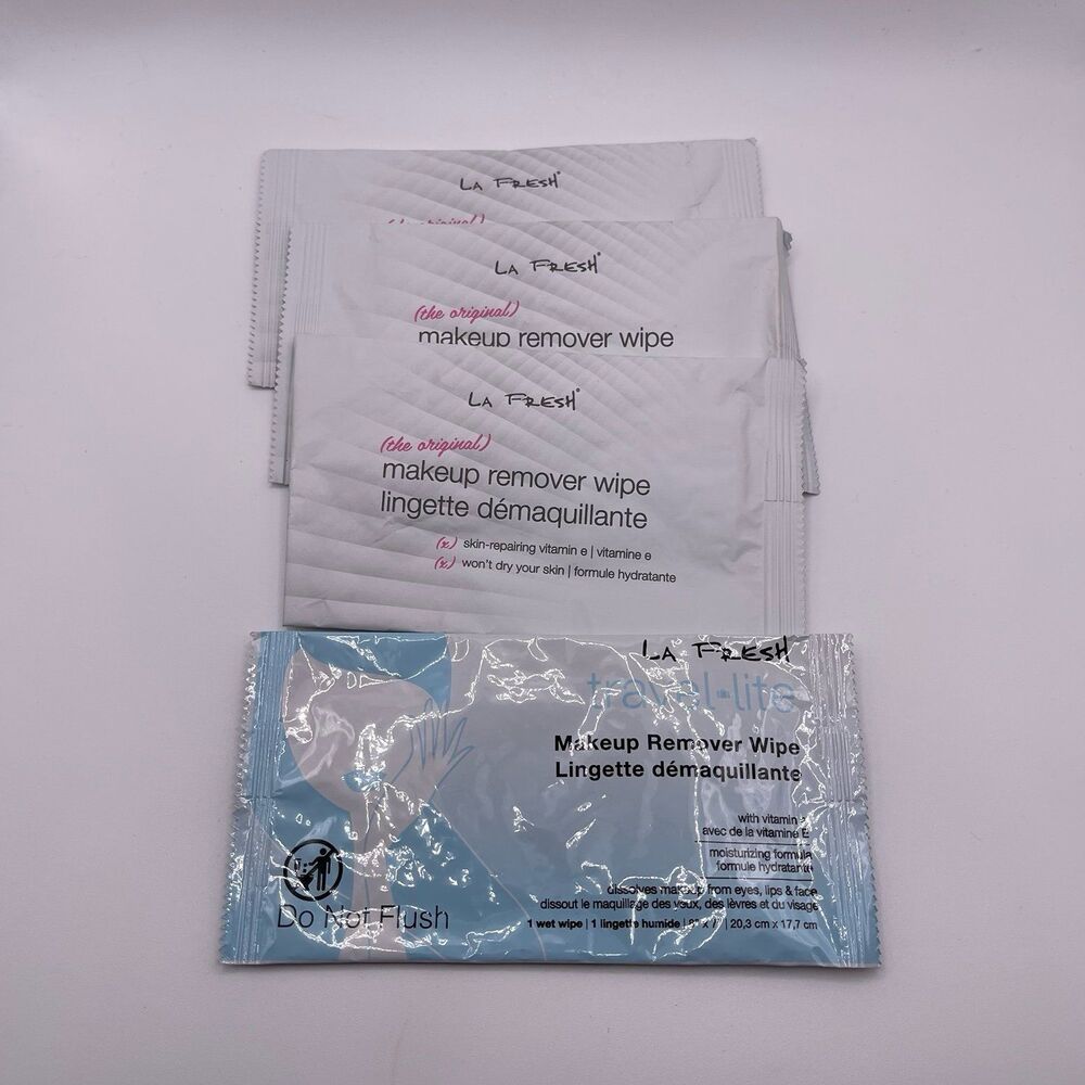 LA Fresh Makeup Remover Cleansing Towelettes 4 PCS. Set